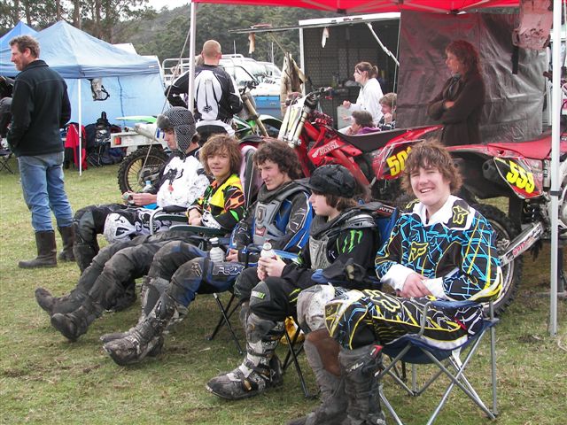 Collie crew resting